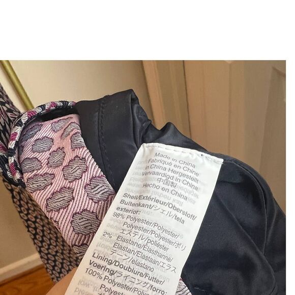 J. Crew Navy Sleeveless Dress Piper Foulard Sz. 2 - Picture 8 of 9